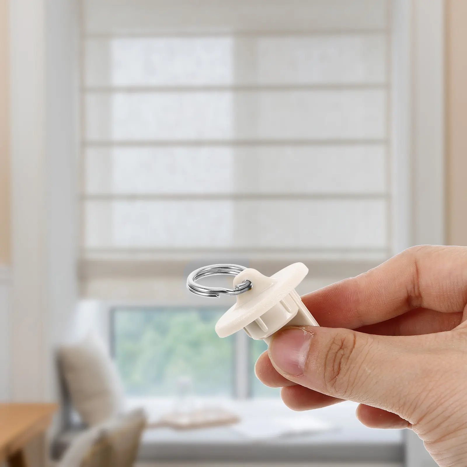 4Pcs Outdoor Curtain Windproof End Caps Pull Ring Cap Replacement for Roller Blind and Balcony Sunshade Accessories