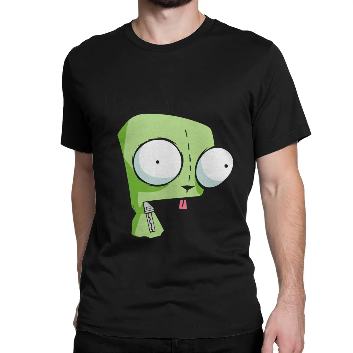 Kawaii Alien Invaders Zims T Shirts for Men Women Pure Cotton Vintage T-Shirt  N-Nickelodeons Tee Shirt Clothes Graphic Printed