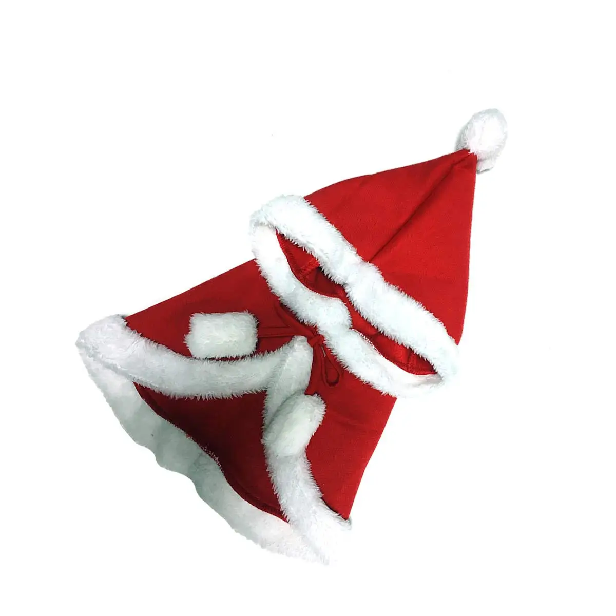 

Dog Cat Hooded Cape Christmas Warm Winter Clothes Red Size L Xl Durable Comfortable Pet Costume Outdoor Dog Clothes
