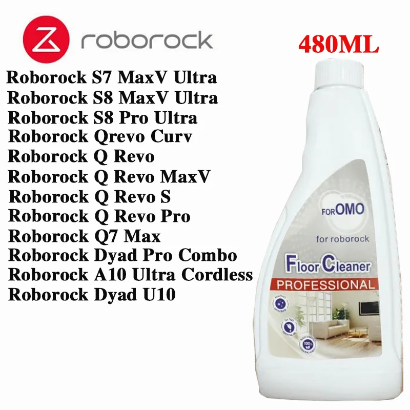 

For Roborock and OMO Robot Floor Cleaning Solution S8 Pro Ultra/S8/S8+/Q5/Q7 Series/S7 Max Ultra/S7MaxV Plus 480ML