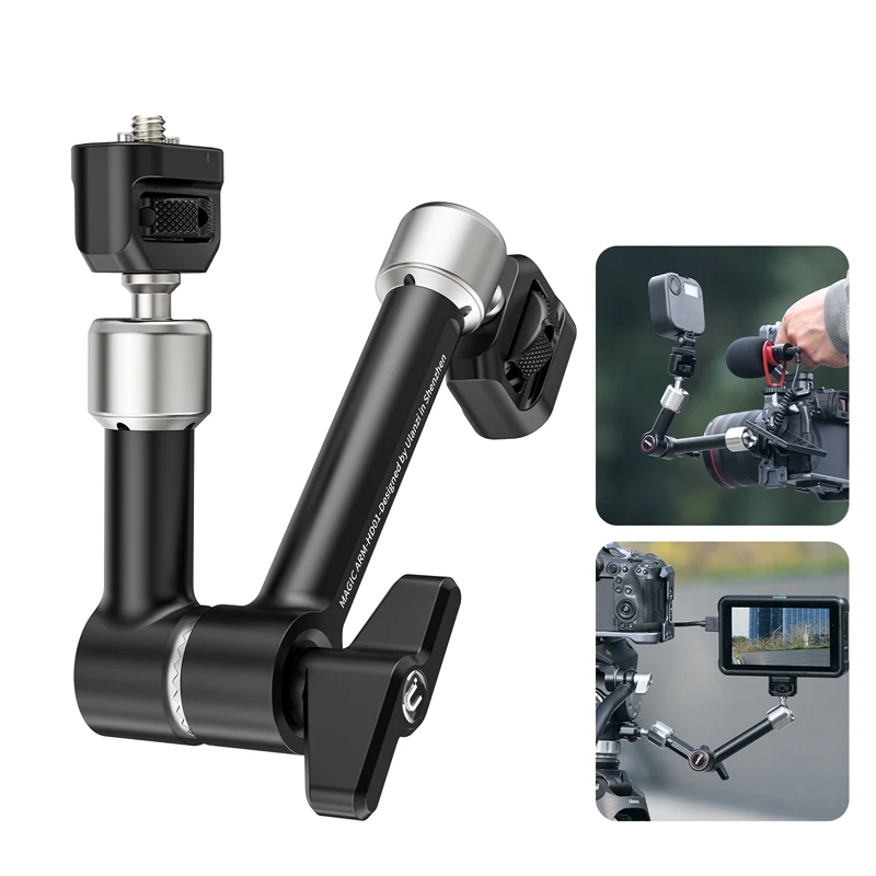 Ulanzi HD-01 10-Inch Magic Arm 3KG Load Capacity Magic Arm for Camera LED Fill Light Power Bank Adjustable Expand Arm