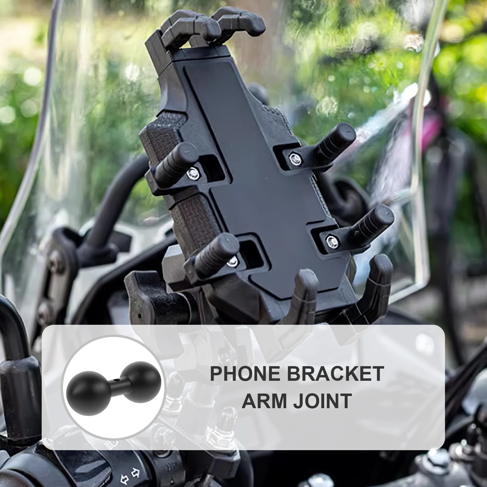 

Head Connecting Rod 25mm Motorcycle Phone Holder Navigation Bracket Aluminum Adapter Joint Accessories