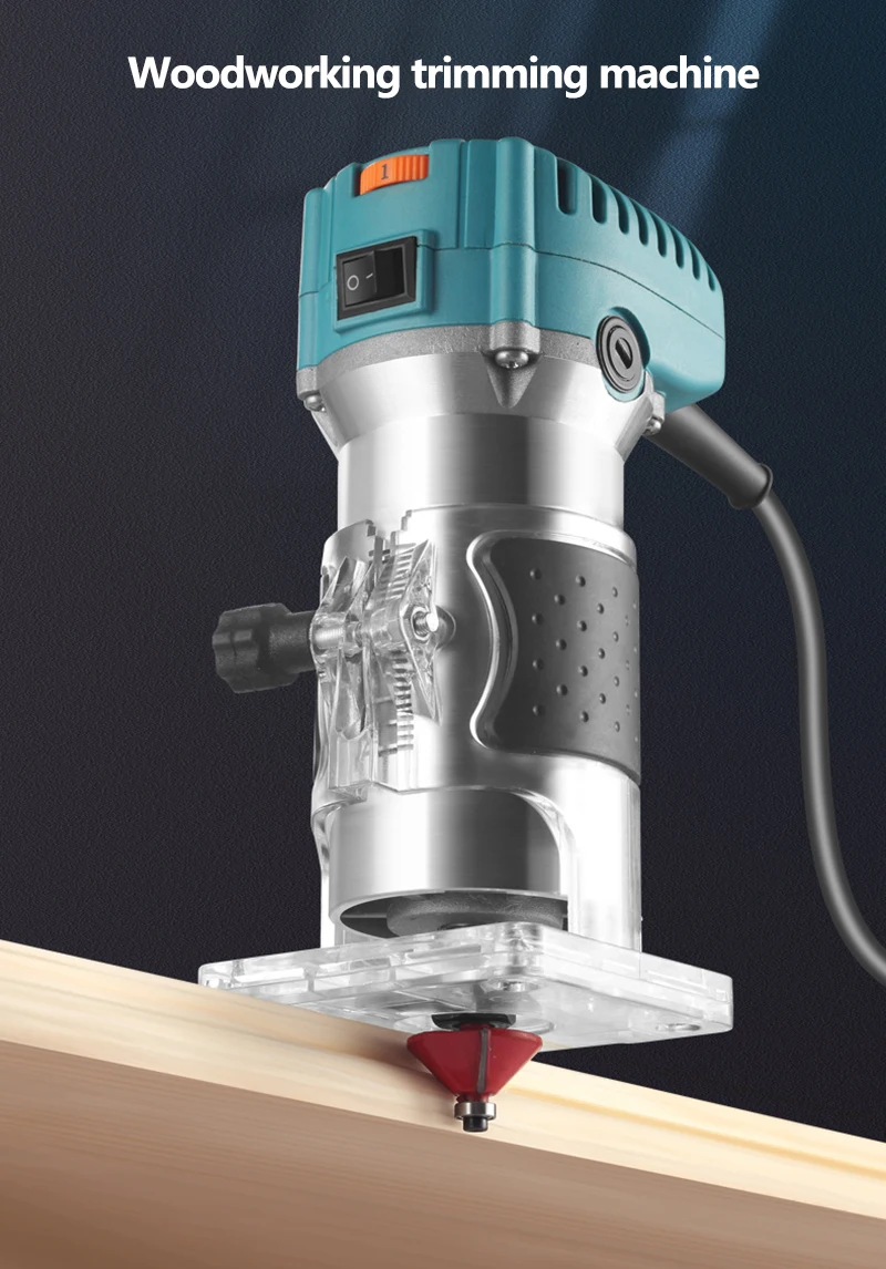 2000W Electric Laminate Edge Trimmer Wood Router Woodworking Laminator Carpentry Trimming Cutting Carving Machine Power Tool