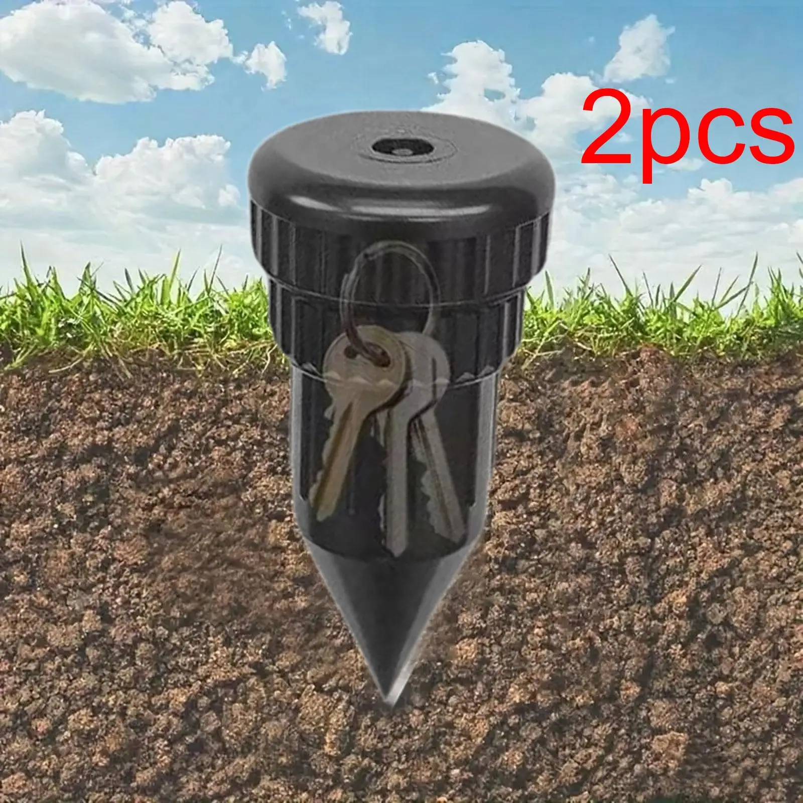 2Pcs Key Hider Waterproof Home Travel Valuables Garden Key Holder Sprinkler Head