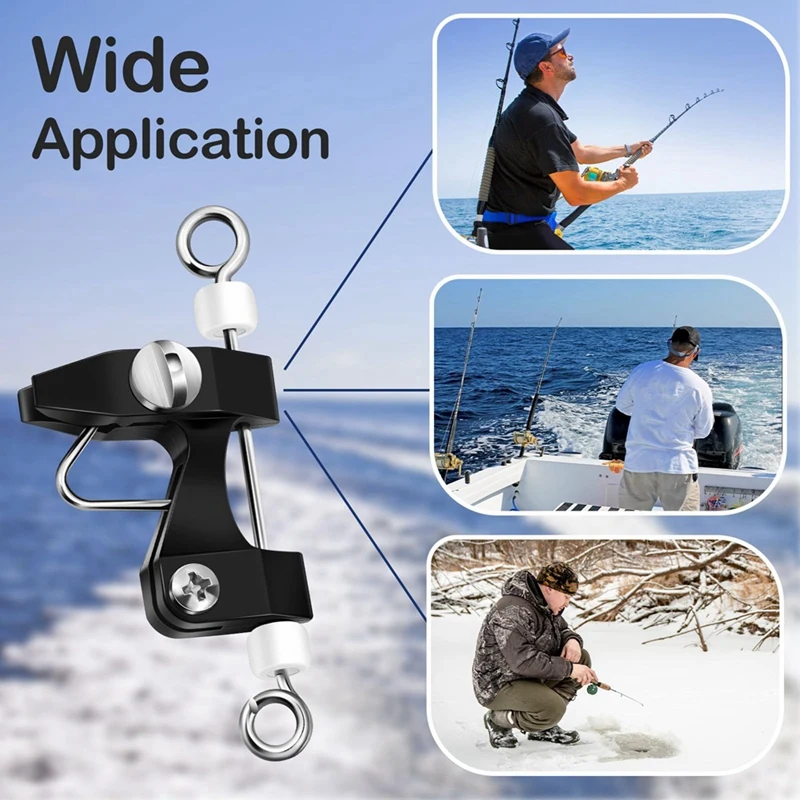 6Pcs Outrigger Release Clips Downrigger Release Clips With Adjustable Tension Planer Board Clips Downrigger Fishing Kite
