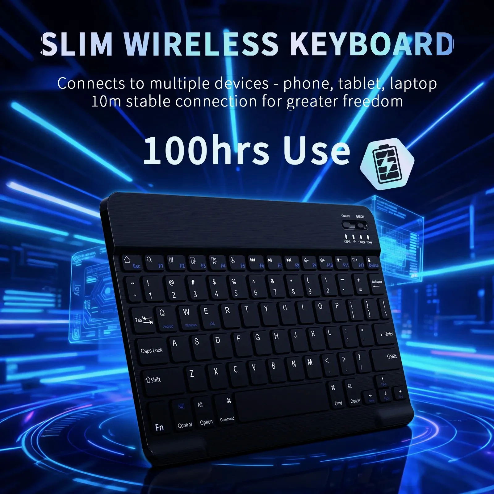 

Беспроводная Bluetooth-клавиатура для IOS Android Windows-планшета для iPad Air Mini Pro для Samsung Xiaomi Android 10-дюймовый