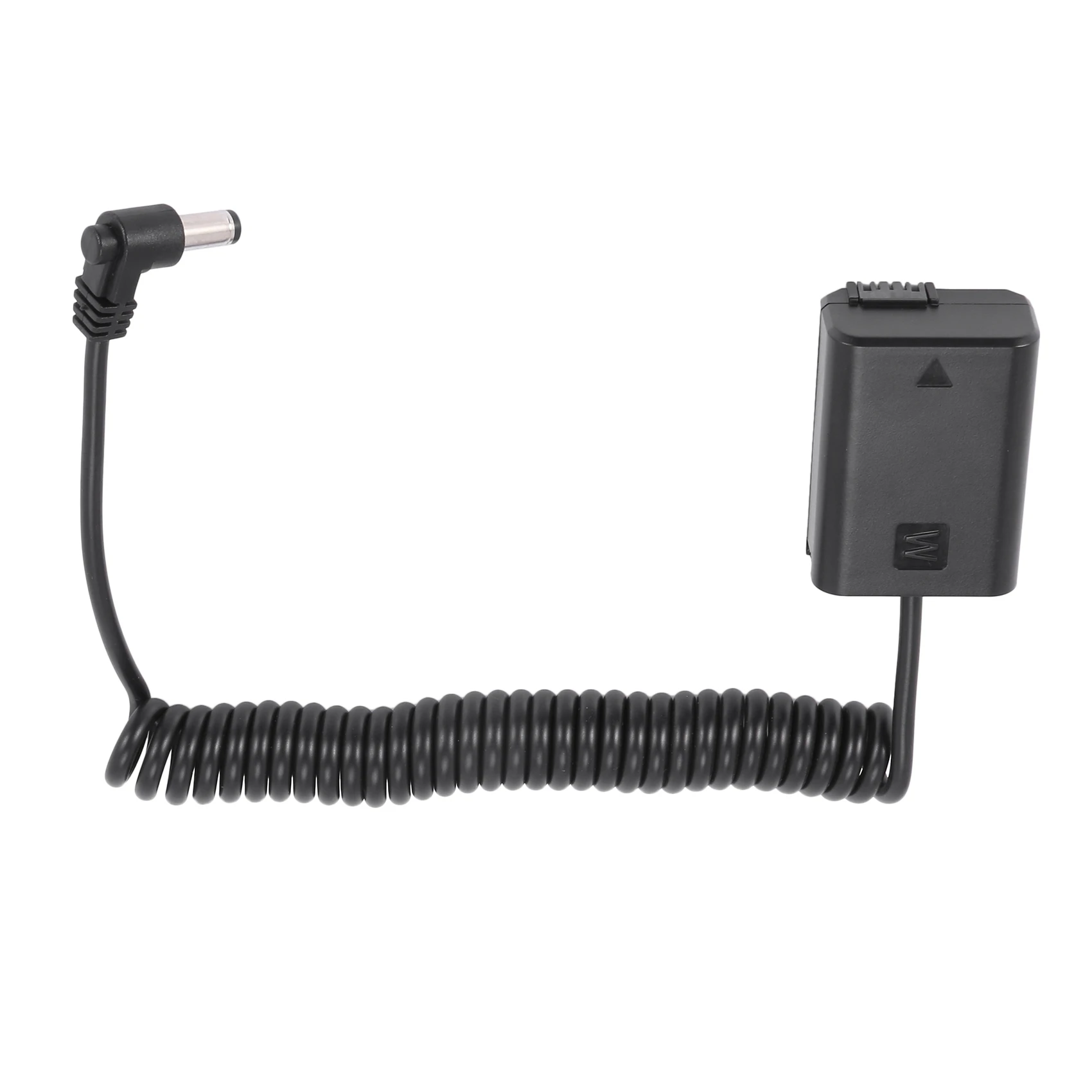 Np-Fw50 Dummy-Akku-Koppler-Adapter mit DC-Stecker Power Coiled Kabel für Sony A7 Mark II A6300 A6000