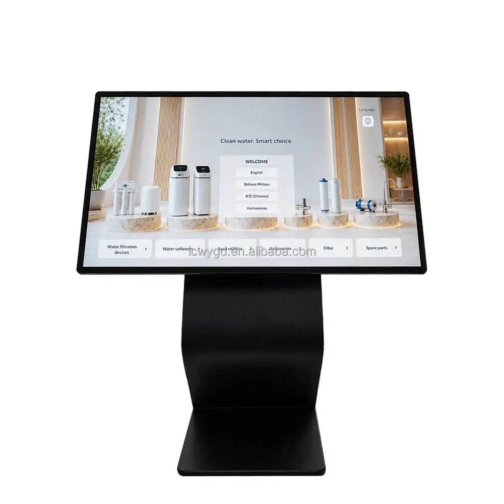32 43 50 55 Inch Android Windows Interactive Advertising Touch Screen Kiosk Information Kiosk