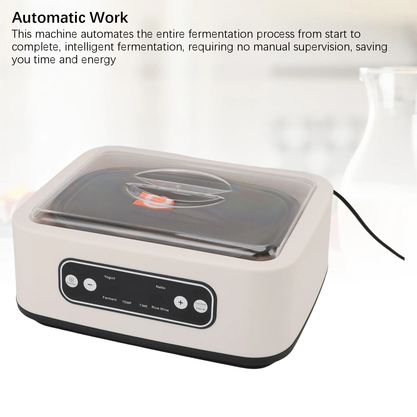 스마트 요구르트 제조기 대용량 사각 자동 발효기 효소 기계 (쌀 와인, 낫토, 항온 유지용)