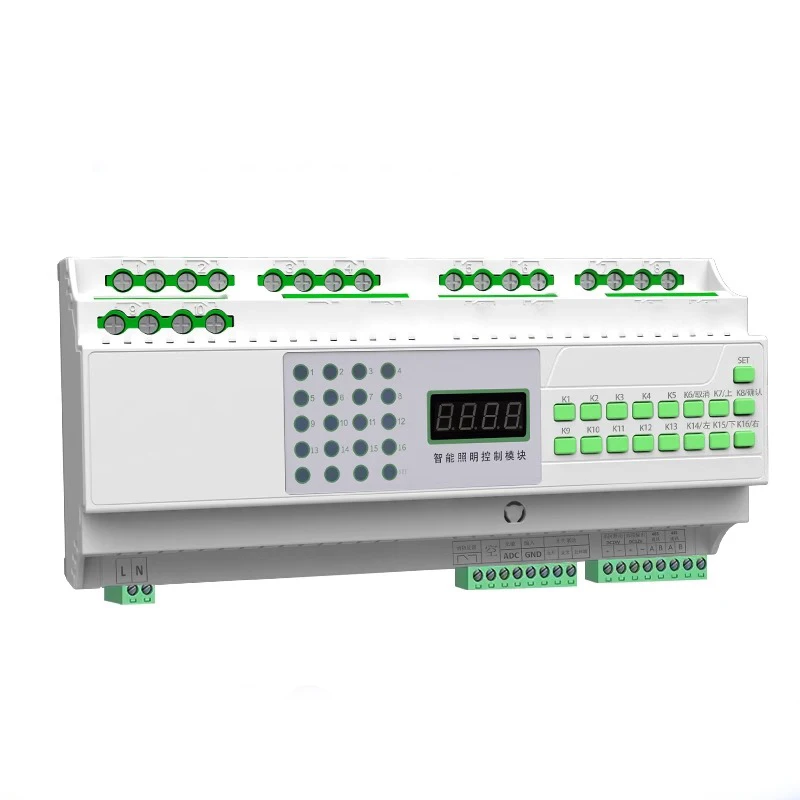 Smart Lighting Control Module RS485 Communication Centralized System With Time Control Longitude Latitude Switch 6 Circuit
