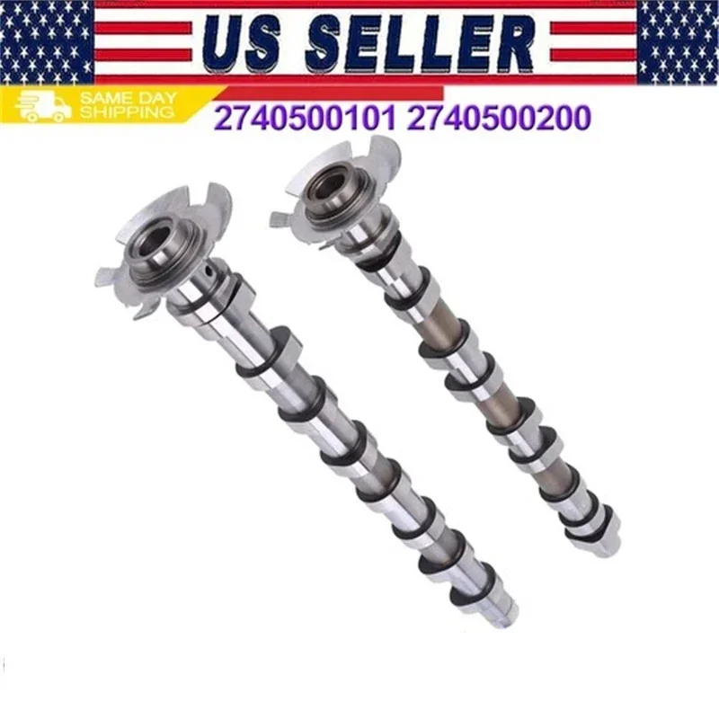 

2Pcs/Set Intake/Exhaust Camshaft Compatible for C200 E300 V250 Replaces 2740500101 2740500200