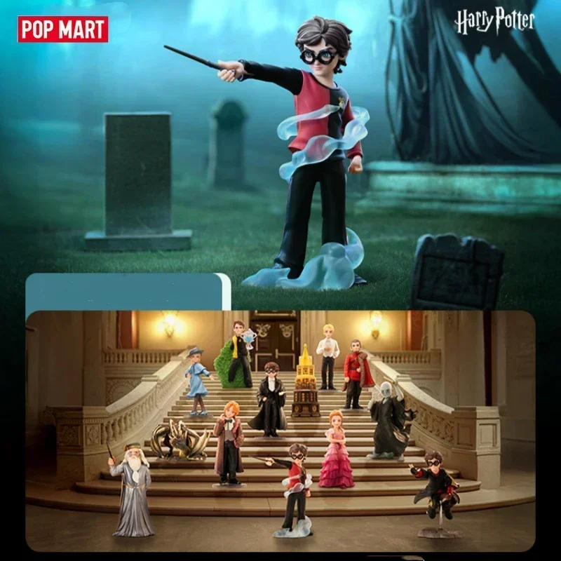 POP MART HARRY POTTER AND THE GOBLET OF FIRE Series caja ciega caja misteriosa adornos Kawaii figuritas decoración del hogar modelo de escritorio