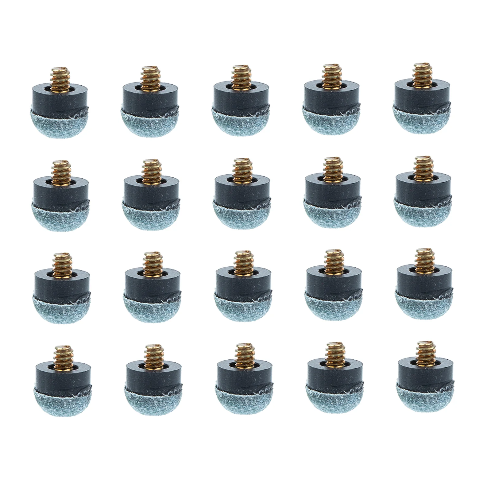 

20pcs Pool Cue Tips 12mm Screw on Replacement Tips Gray Color Lightweight Portable Table Tennis Accessories Pool