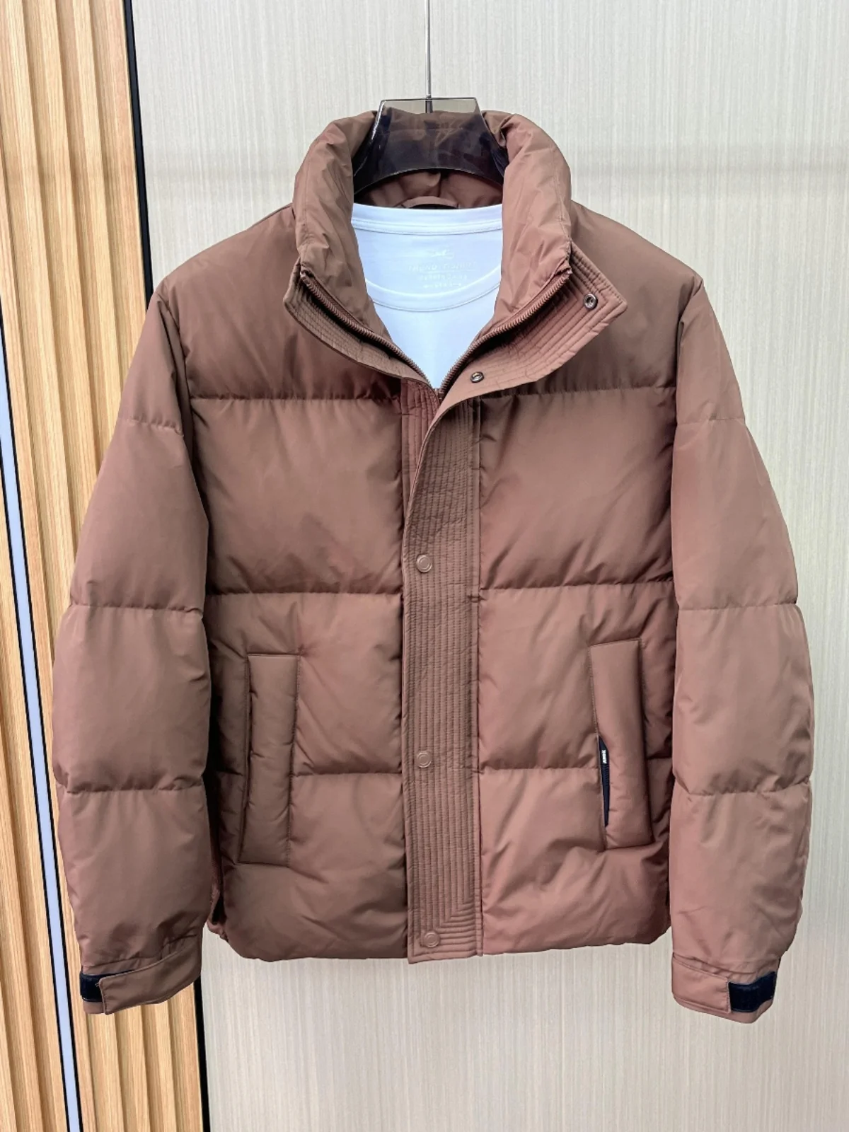 

Korean Faion Stand Collar Thiened down Jaet Men's Winter New Youth Warm ort Du down Bread Sle Trendy Outerwear