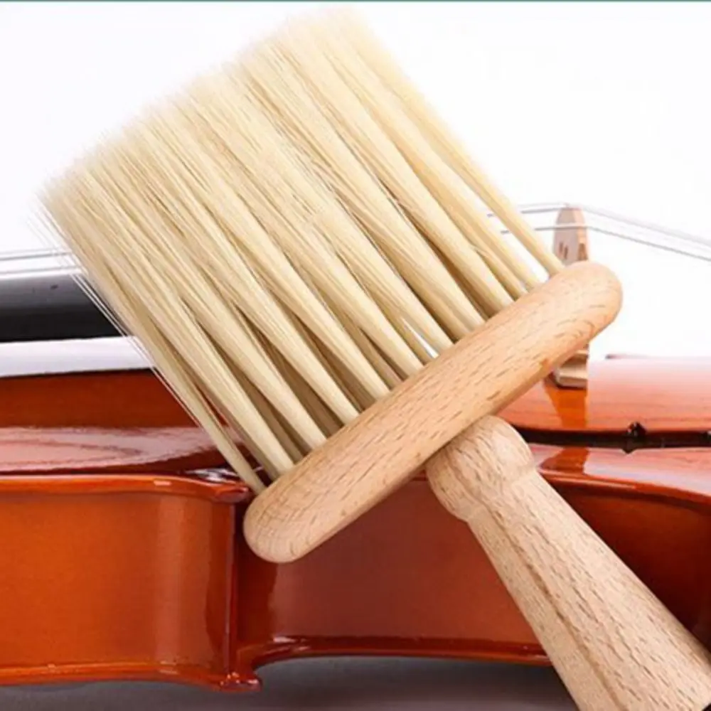 Beech Guzheng Violin Cleaning Brush Soft Brush Deep Cleaning Universal Dust Sweeping Tools Multipurpose Compact