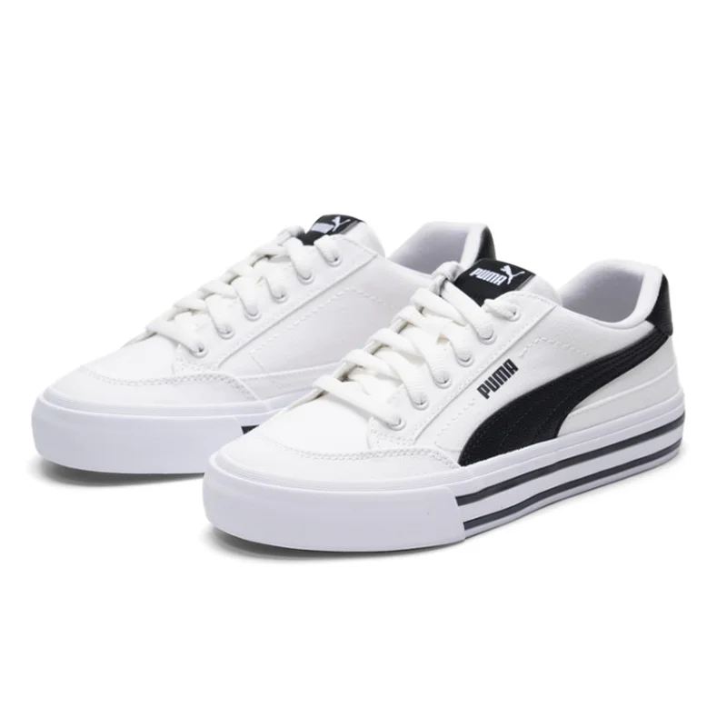 

PUMA Court Classic Vulc FS Unisex Low-Top Casual Sneakers White Black 396353-02