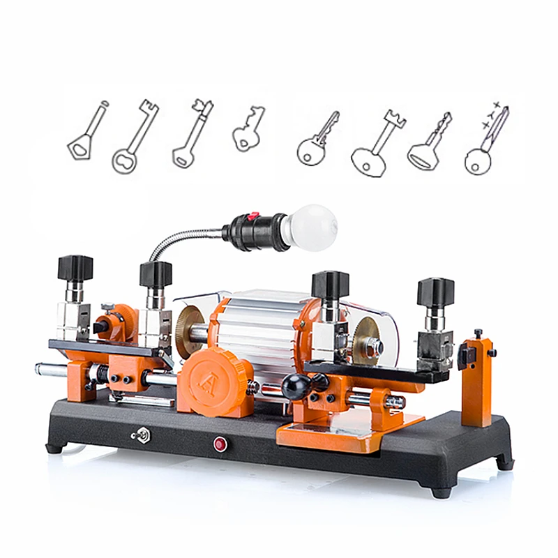 Horizontal Double Head Manual Feed Multifunctional Key Machine-238 Key Cutting Machine for Door and Car Keys Locksmith Tools