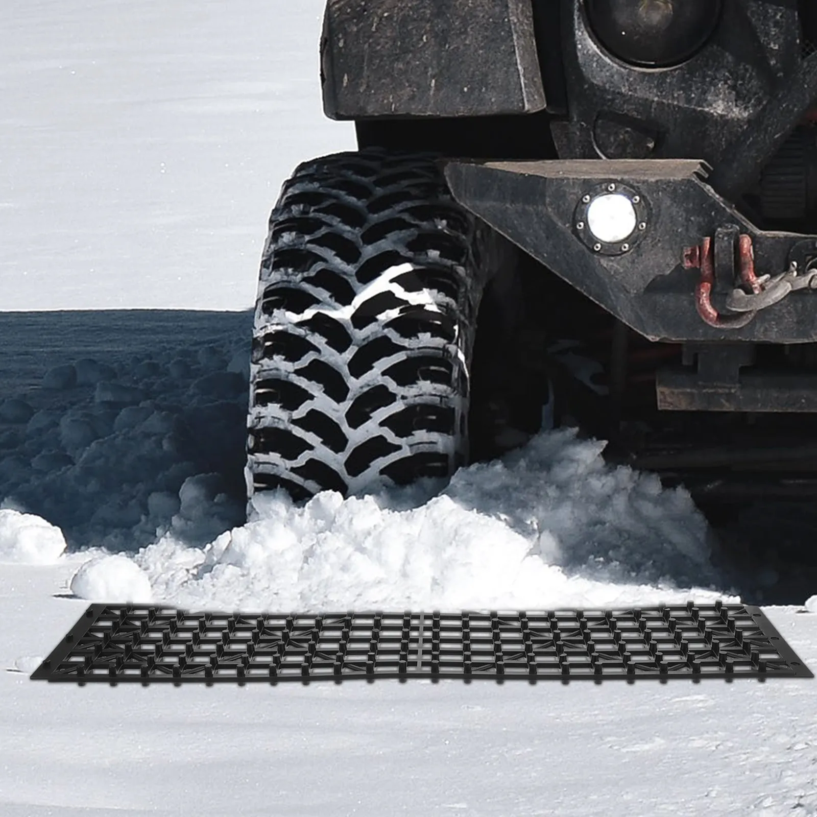1Pair Car Snow Plate Foldable Skid Plate Non-Slip Tire Mat for Mud Sand Snow Off-Road Wheel Anti-Skid Vehicle Recovery Tracks