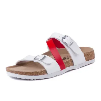 New Women Slippers Flip Flops Summer Beach Cork Shoes Slides Girls Flats Sandals Casual Shoes Mixed Colors Plus Size 35-43