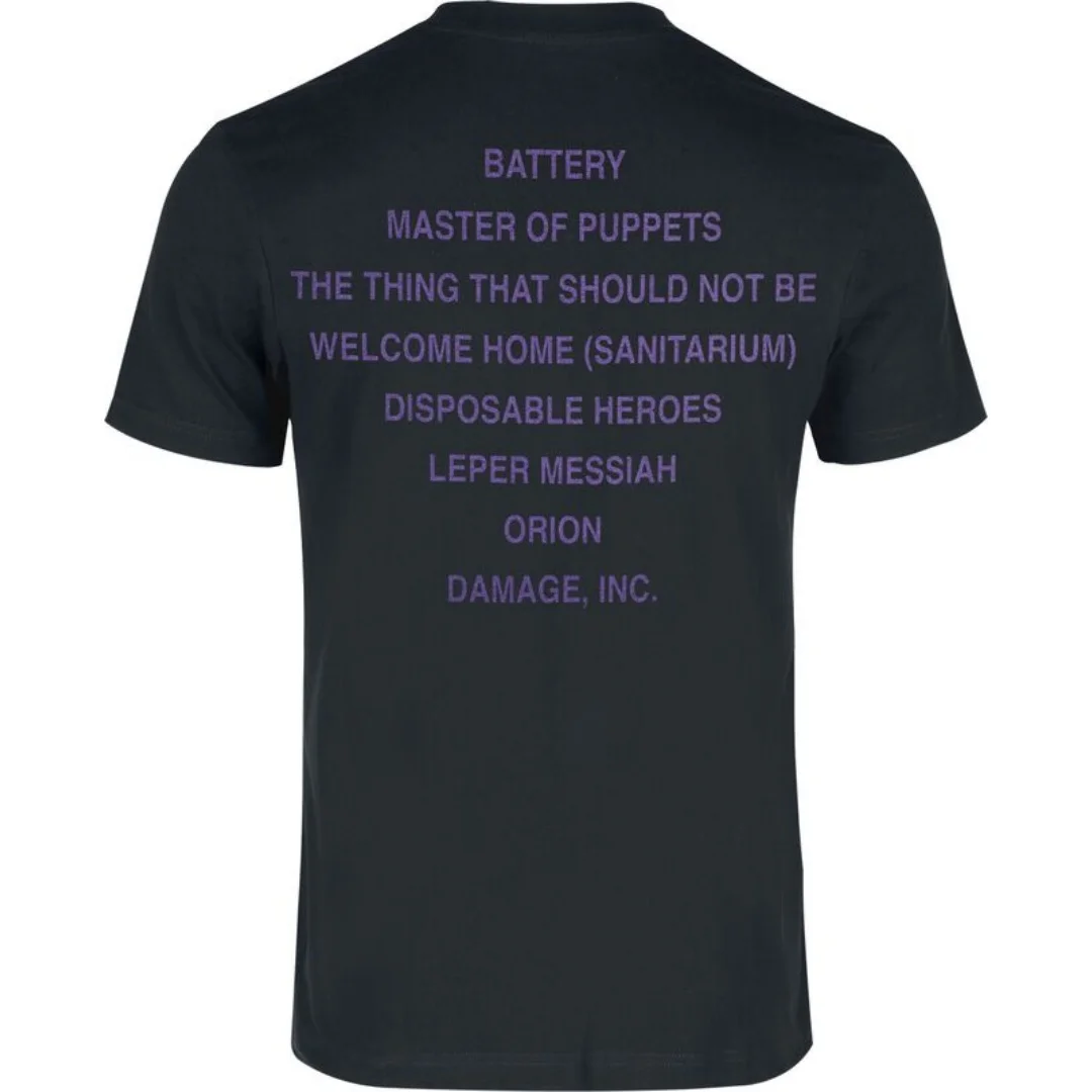Master Of Puppets - Heavyweight T-Shirt schwarz von Metallica für Männer und Frauen, Heavy Metal Rock Band Tee, Vintage Grafik Unisex Oberteil – Detail 2