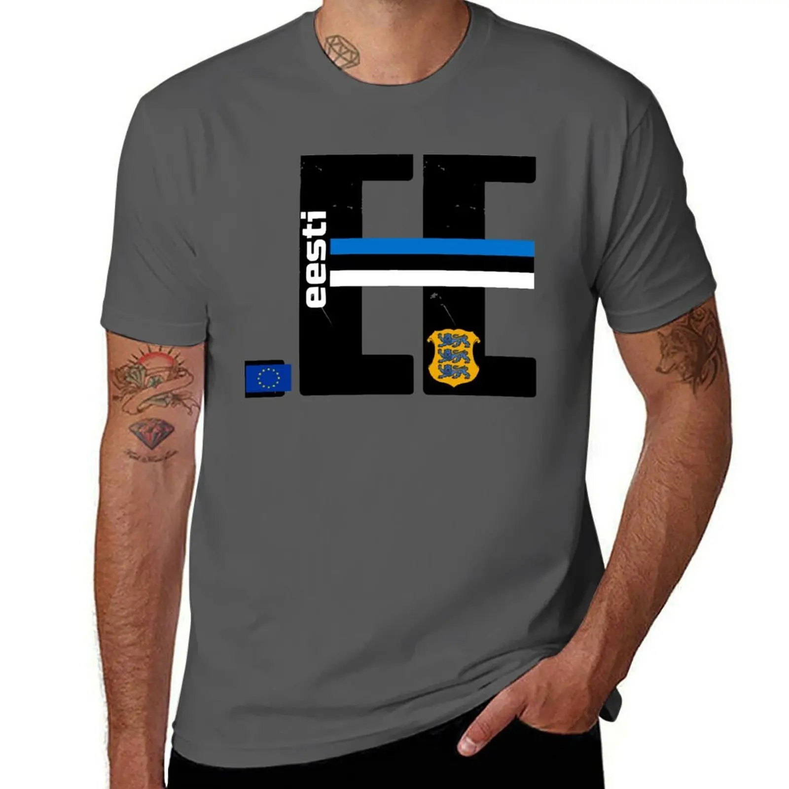 

Logo Cool Estonia EESTI T-Shirt Soft Durable Cotton T-Shirt