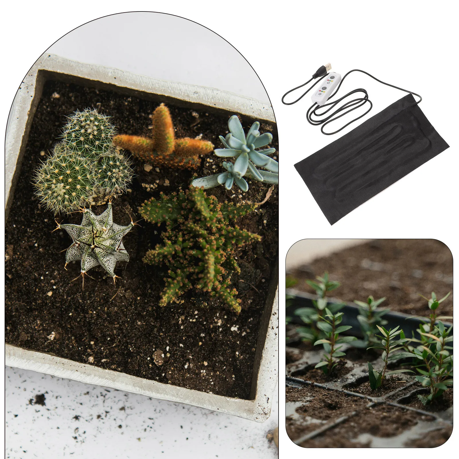 

USB Curing Mat for Plants Germination Efficient Durable Flexible Lightweight Compact Easy to Store Use Indoor Greenhouse Warmer