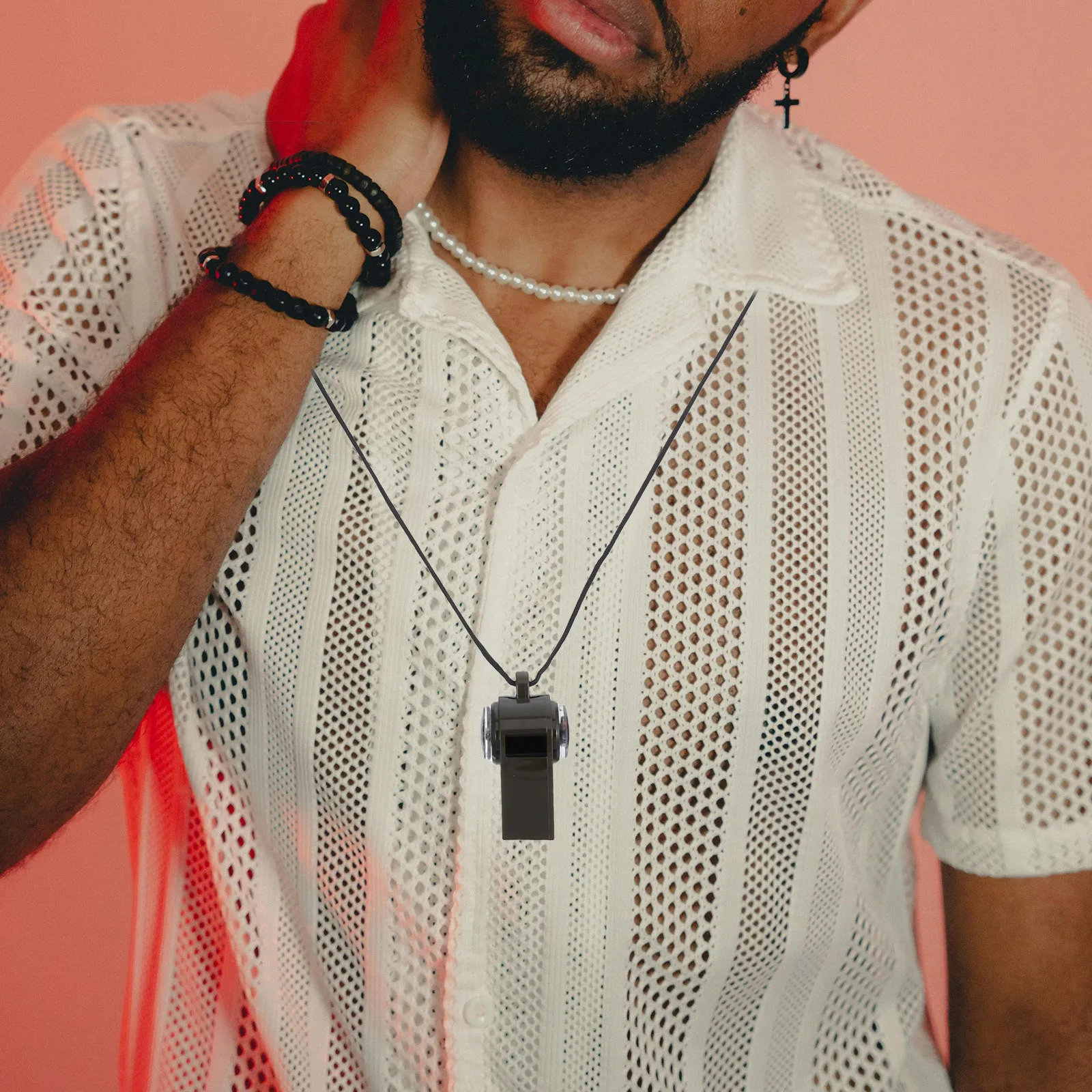 Compact Survival Whistle Compass Thermometer Small Loud Emergency Gear Hiking Camping Safety Outdoor Accessory