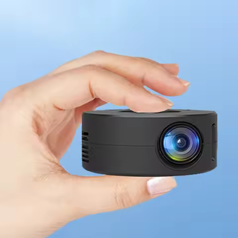 1x YT200 Smart Projector LED HD Video Projector 1080P Same Screen Home Cinema Outdoor Portable Mini Project For Android Portable