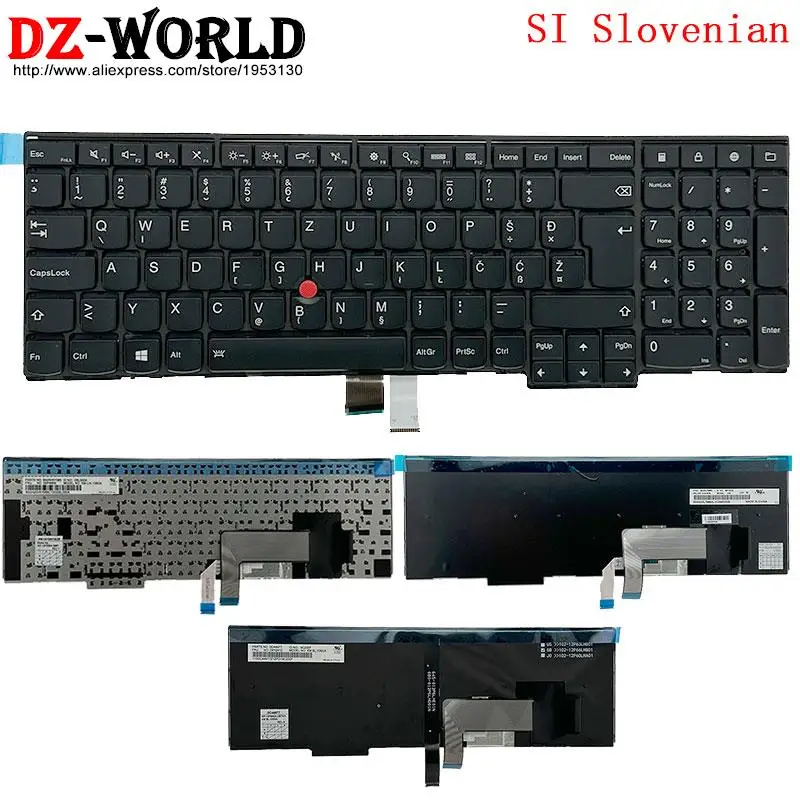 SI Slovenia Backlit Keyboard for Lenovo Thinkpad L570 P50S T560 W540 T540P W541 T550 W550S L540 L560  04Y2412 04Y2490 00PA600