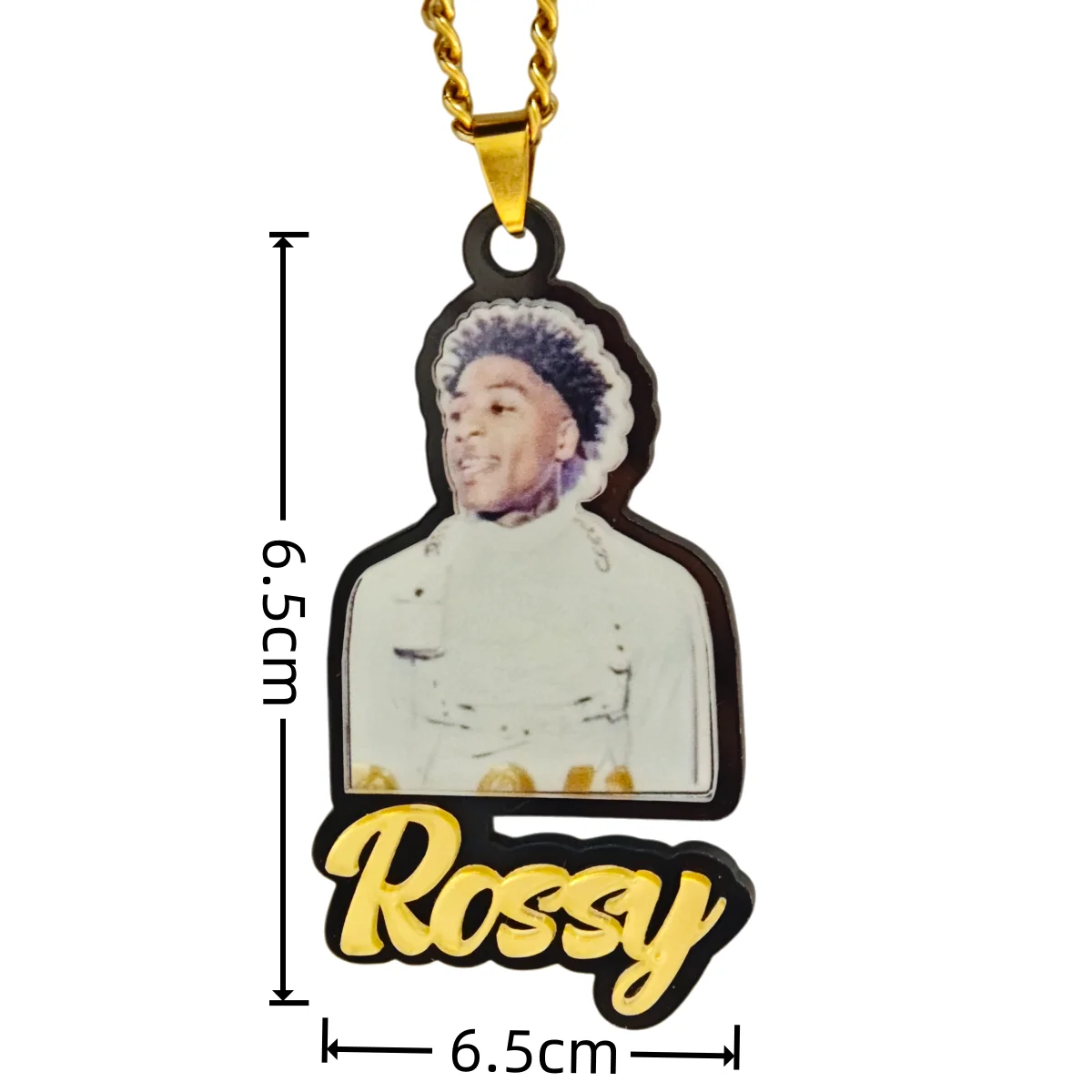 Customized Acrylic Photo Necklace Cartoon Character Necklace Personalized Photo Necklace Custom Text Necklace Commemorative Gift