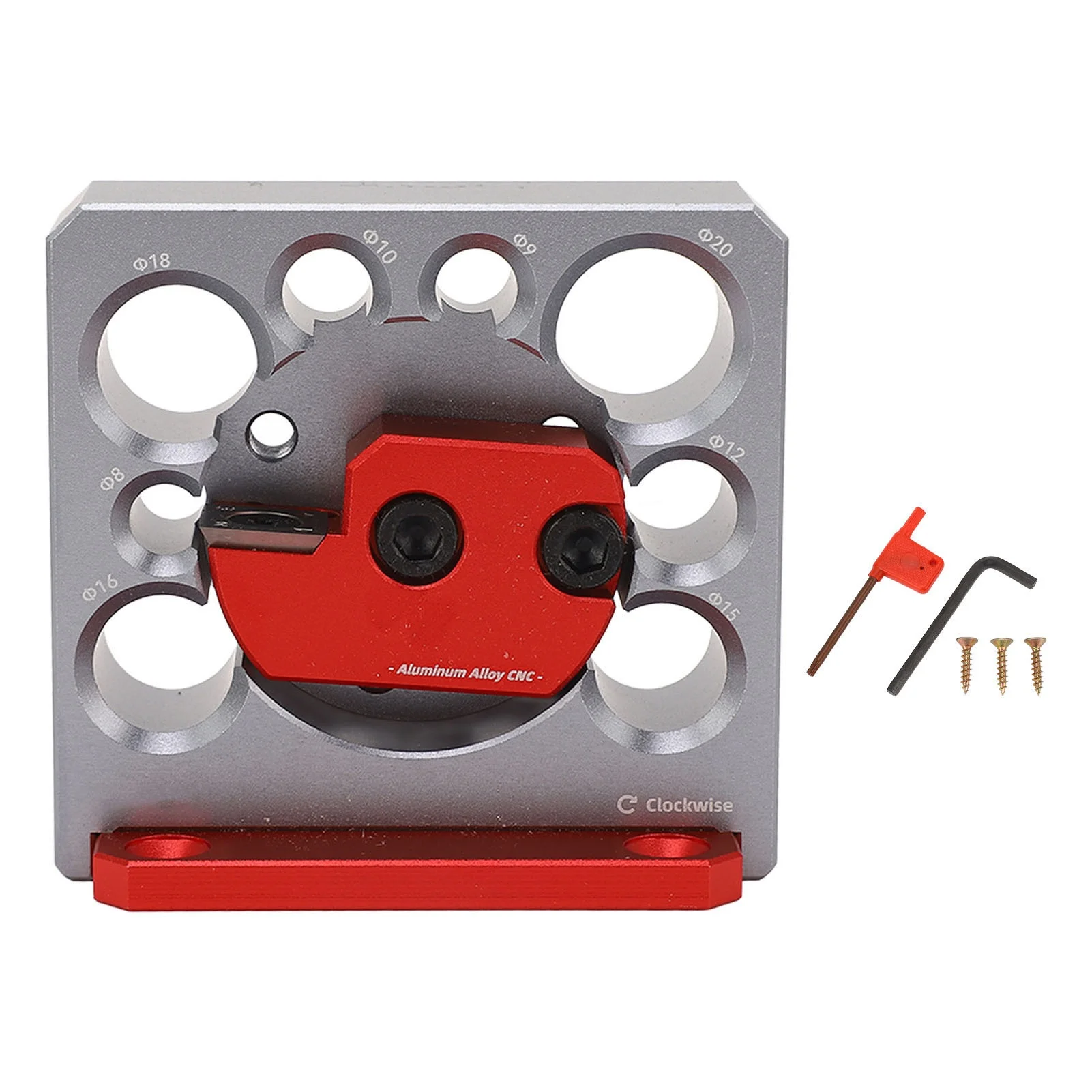 

8 Holes Lathe Turning Tool Wood Dowel Plate Adjustable Carbide Inserts Woodworking Doweling Maker