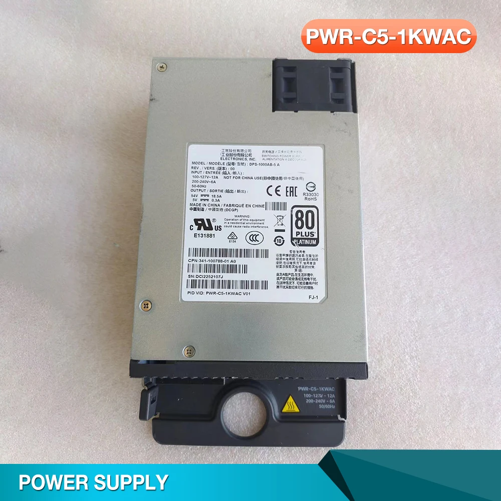 

For CISCO C9200 Series Switch Power Module PWR-C5-1KWAC