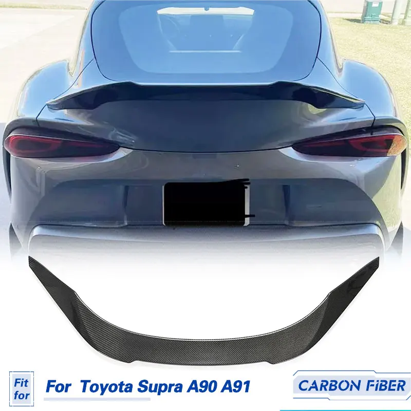 

Car Rear Trunk Spoiler Carbon Fiber for Toyota Supra A90 A91 Coupe 2019-2024 Rear Spoiler Duckbill Boot Lid Wing Lip Body Kit