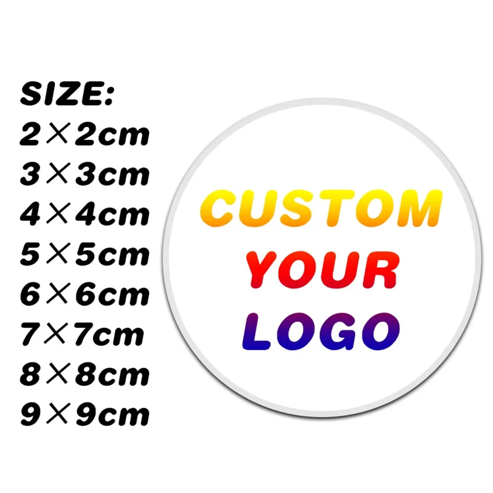 100pcs-1000pcs Custom Sticker LOGO Personalized DIY 2-10cm Design Label Gift Box Birthday Party Wedding Bakery Packaging