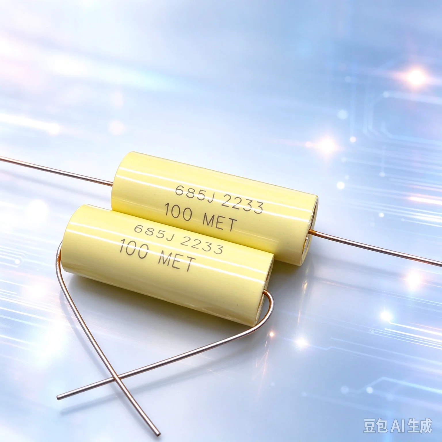 For HJC MET MKP CBB 685 6.8uF 6u8 100V 63V Audio Axial Copper Lead Film Capacitor   50pcs
