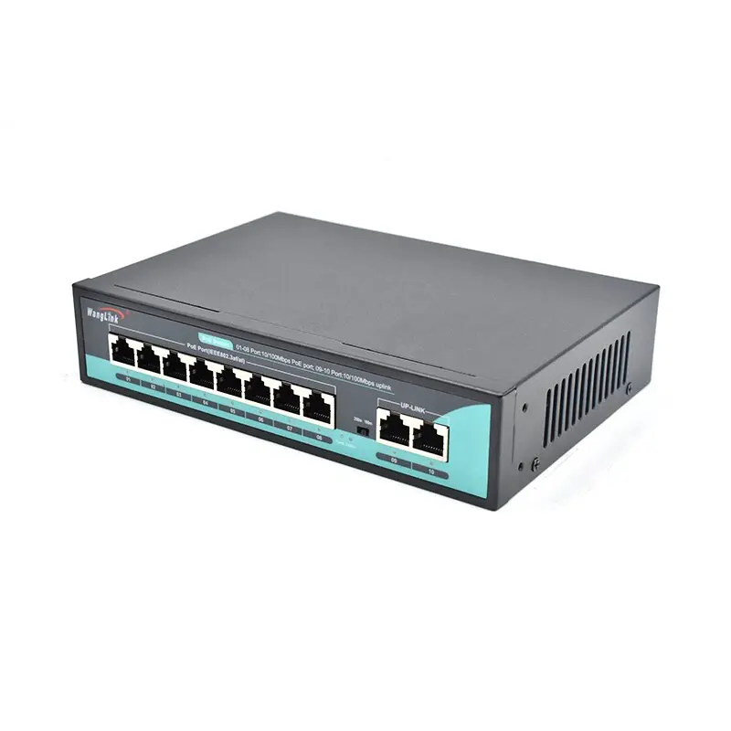 

Wanglink AI Poe Switch 8 Port 10/100Mbps 6KV Surge Protection Watchdog Poe Ethernet Switch for CCTV AI