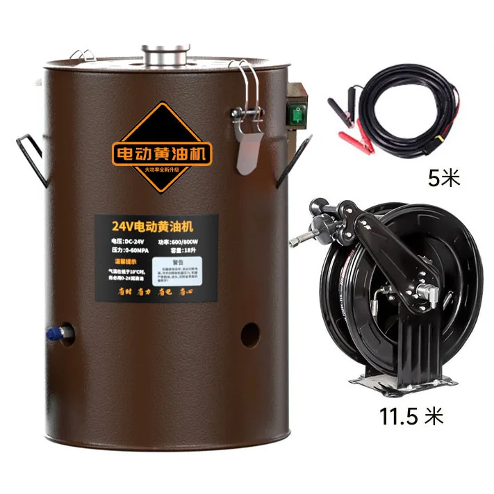 

Электрический портативный насос для смазки 24В/220В, объем бака 15л/18л, для экскаваторов и погрузчиков