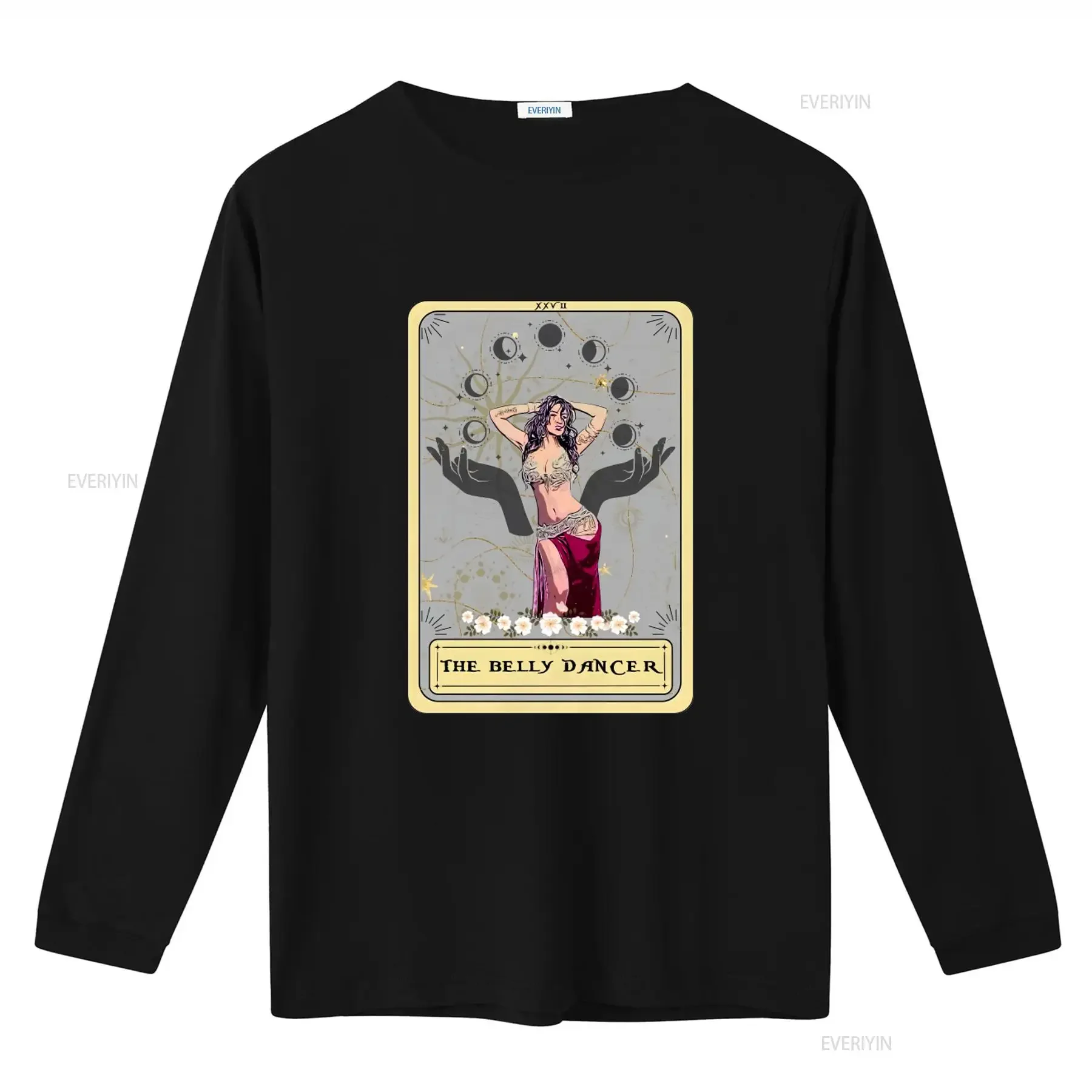 Belly Dance Tarot Card Design T Shirt for Dancer Lover Unique Dancing vintage Washed Slightly Stretched Stylish streetwear