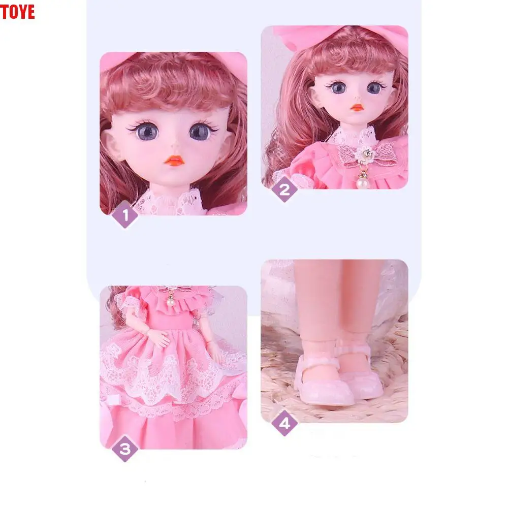 

Princess Toy Beautiful 30cm Dress Up Doll Cute Kawaii Dress Up Doll‘s Clothes Bow Fairy 1/6 Doll Skirt Children