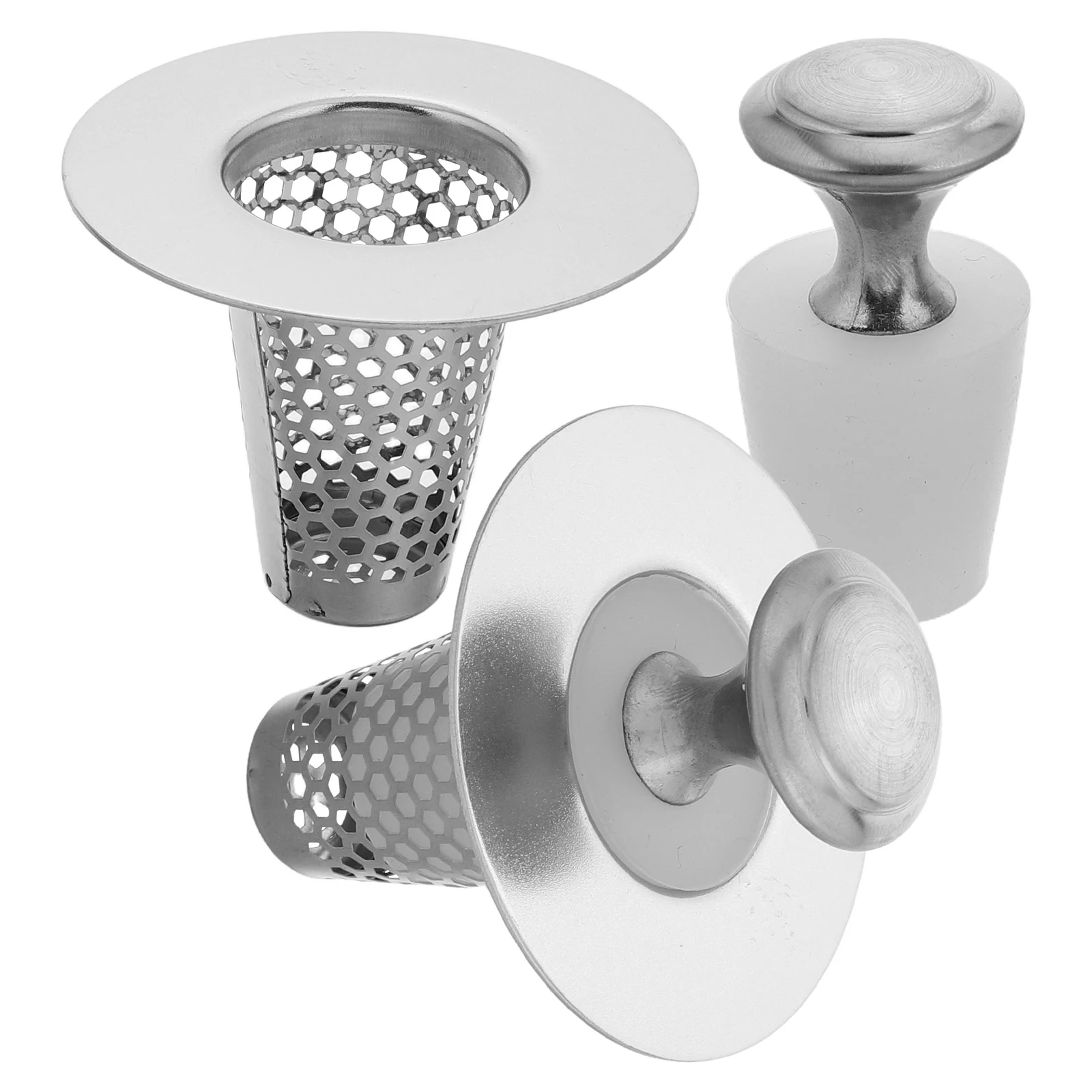 

2-комплектный фильтр для раковины, слив для ванной комнаты, замена улавлителя волос для кухни, стирки, сетчатый фильтр для автофургона, прочный силиконовый экран для воды