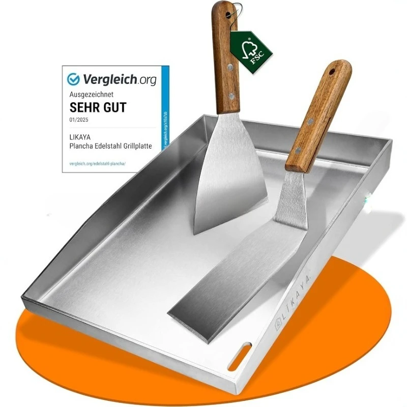 

Stainless steel baking pan 40 x 30 * 4 cm 3 mm without warping