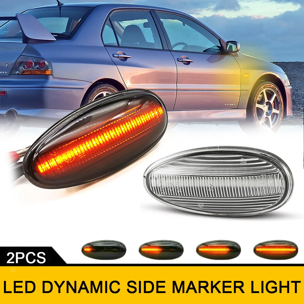 For Peugeot iOn Citroen C-Zero 2010-2022 Sequential Blinker Side Marker Turn Signal Led Lights No Error Amber Indicator