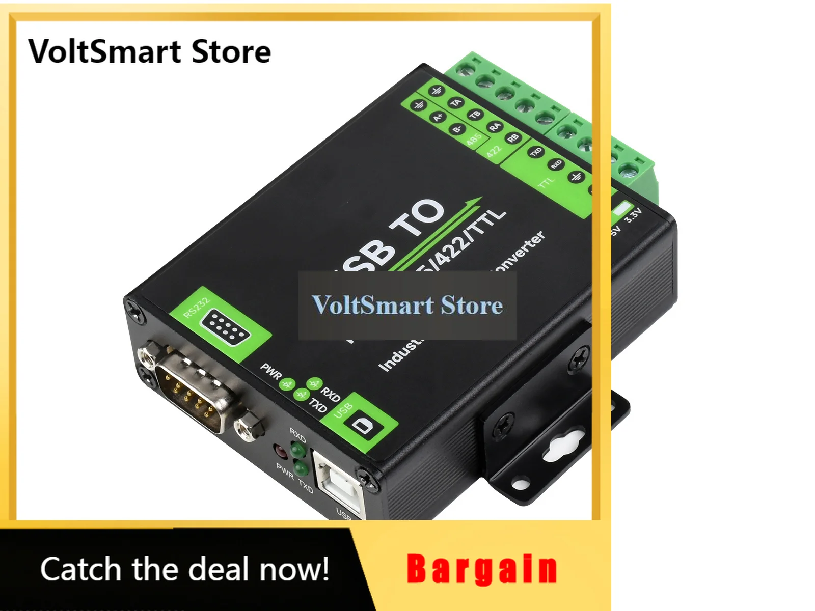 VoltSUSB To RS232/RS485/RS422/TTL Converter Industrial Isolation Type, FT232RNL Chip Scheme