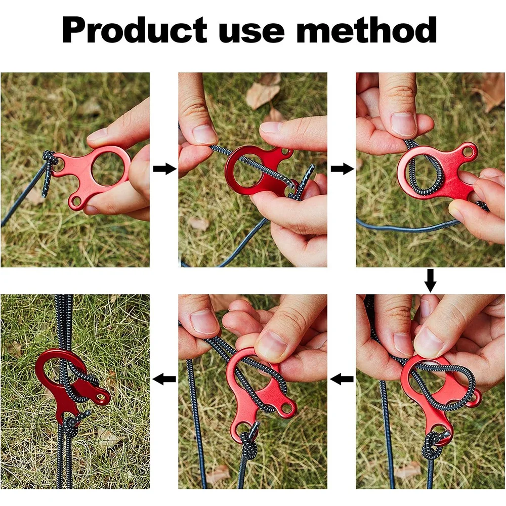 ตัวล็อคเชือกเต็นท์ 5/20 ชิ้น แ - Outdoor Camping Extension Cord บทวิจารณ์และราคา