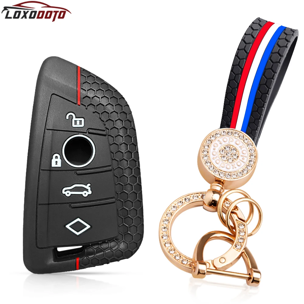 Car Key Case Cover For BMW Series X1 X2 X3 X4 X5 X6 G20 G23 G31 G02 1 2 3 4 5 6 7 IX3 F10 F40 F34 F15 F48 2024 Accessories