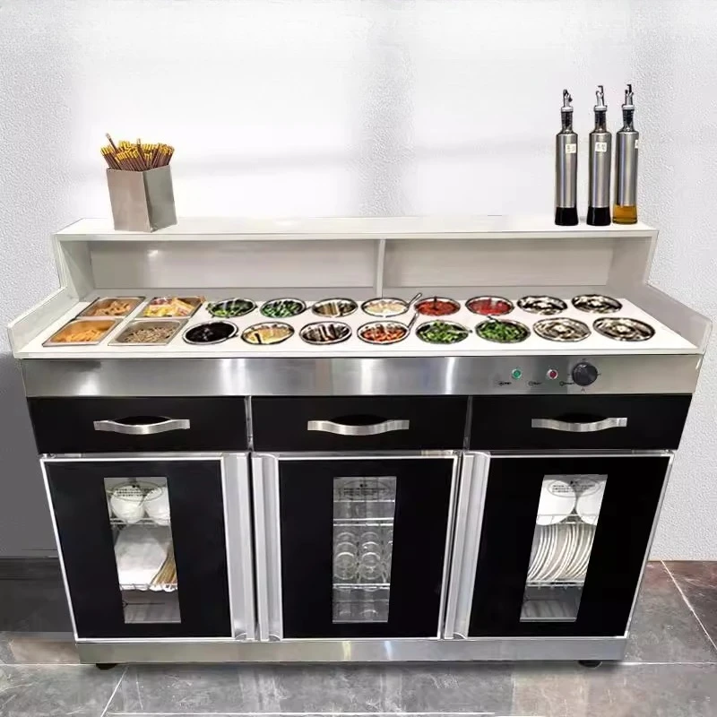 

Hot pot seasoning Taiwanese seasoning placement table Self-service small material table