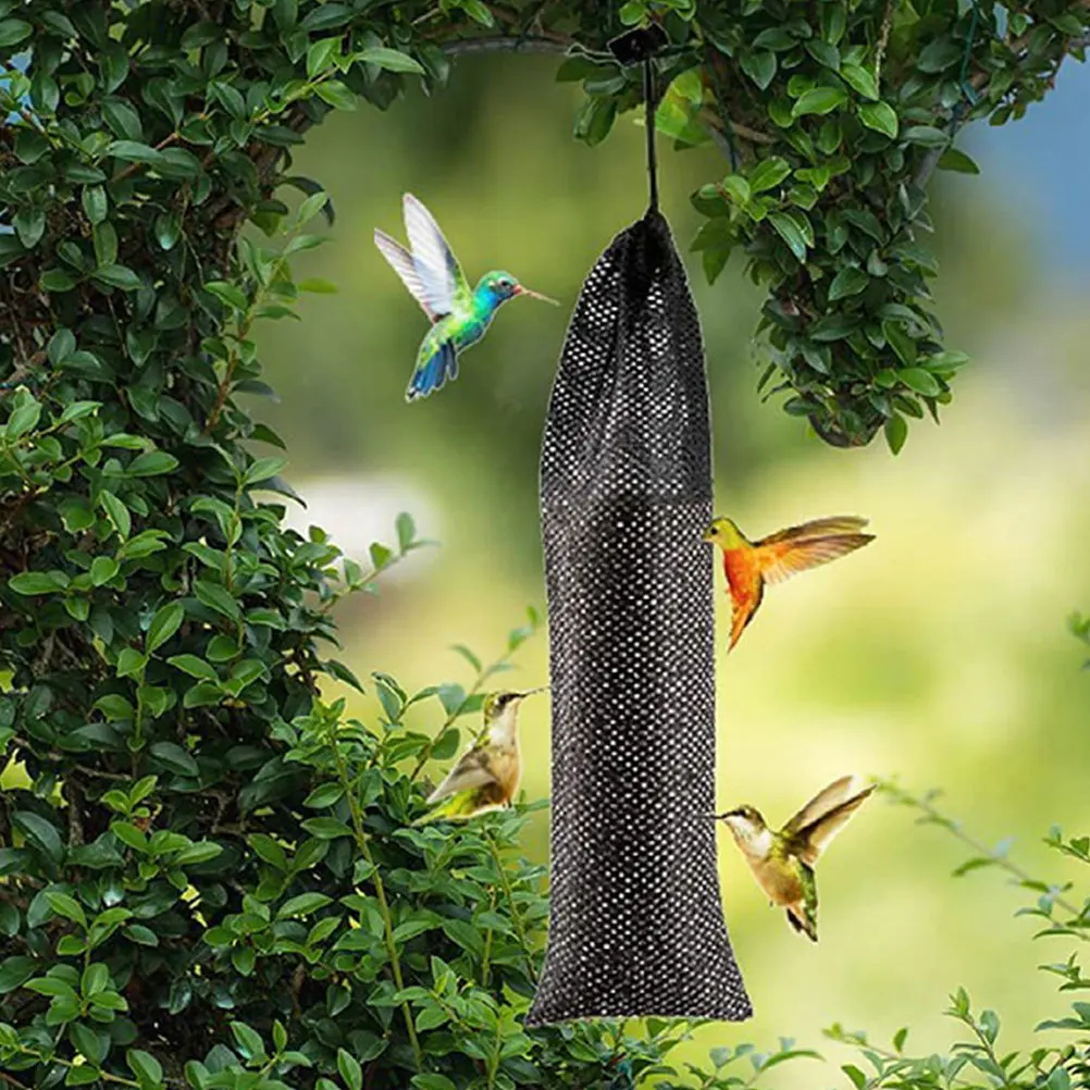 

8Pcs Bird Feeding Bags Mesh Hanging Socks Tear-Resistant Polyester Drawstring Birds Feeder Bags Outdoor Birds Feeder Socks