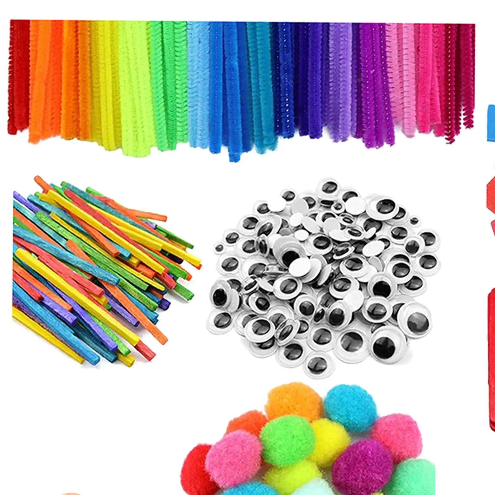 1000 Pieces Crafts for Kids Ages 4-8 Boys Girls Age 4-6, 8-12 Birthday Gifts DIY School Supplies for Home Kindergarten School