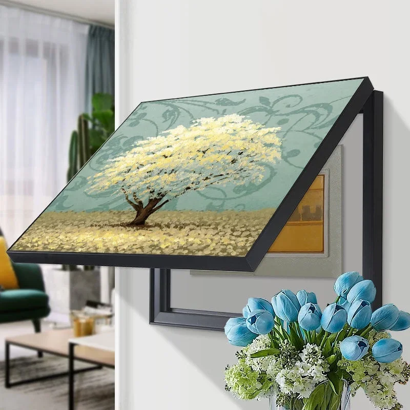 

Anti-Dust Cover Electric Meter Box Decorative Painting Perforation-Free Simple Modern Blocking Living Room Switch Power