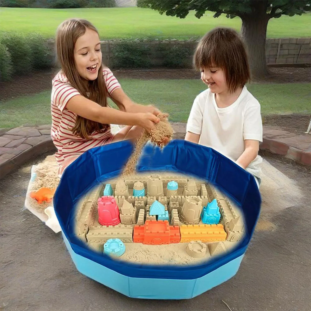 ألعاب صندوق الرمل للأطفال، صناديق الرمل، ألعاب الشاطئ للأطفال في الأماكن المغلقة والخارجية، لعبة طاولة الرمل، عيد الميلاد، هدايا عيد الميلاد للأولاد والبنات